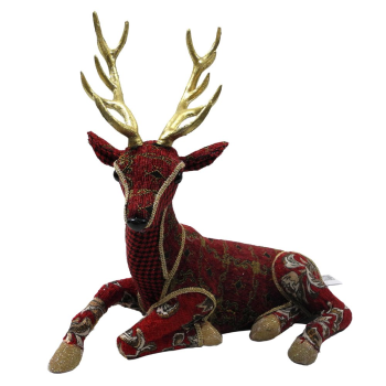 Stoff-Hirsch rot